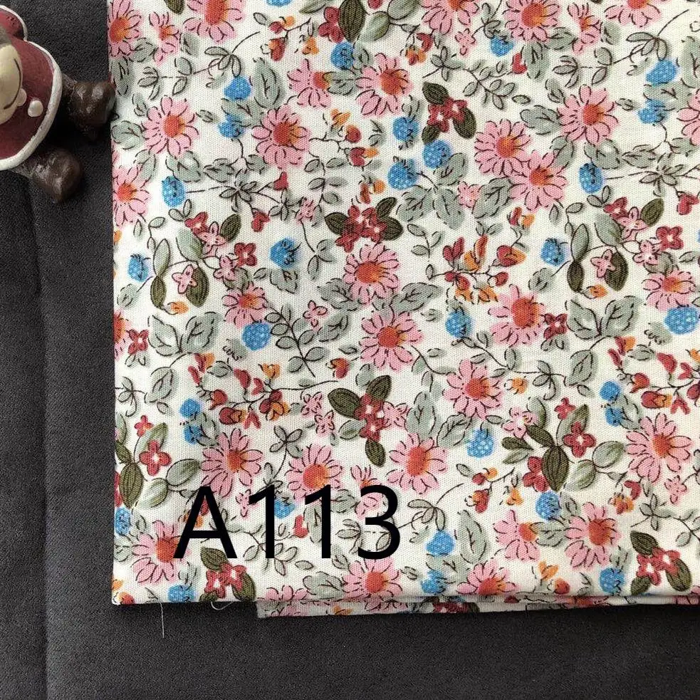 50*145 см цветочный из хлопчатобумажной ткани счетчики для детей infantiles платья подушки одеяло постельные принадлежности Простыня швейная ткань материал D30 - Цвет: BB033