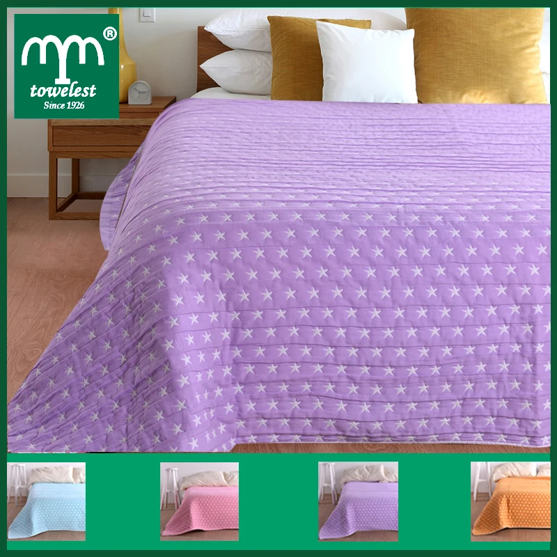 New 2016 Throw Blanket - 1piece 150*200cm Cotton Blanket Three Layers Gauze Brand Blanket Adult Super Soft  Star  Blankets