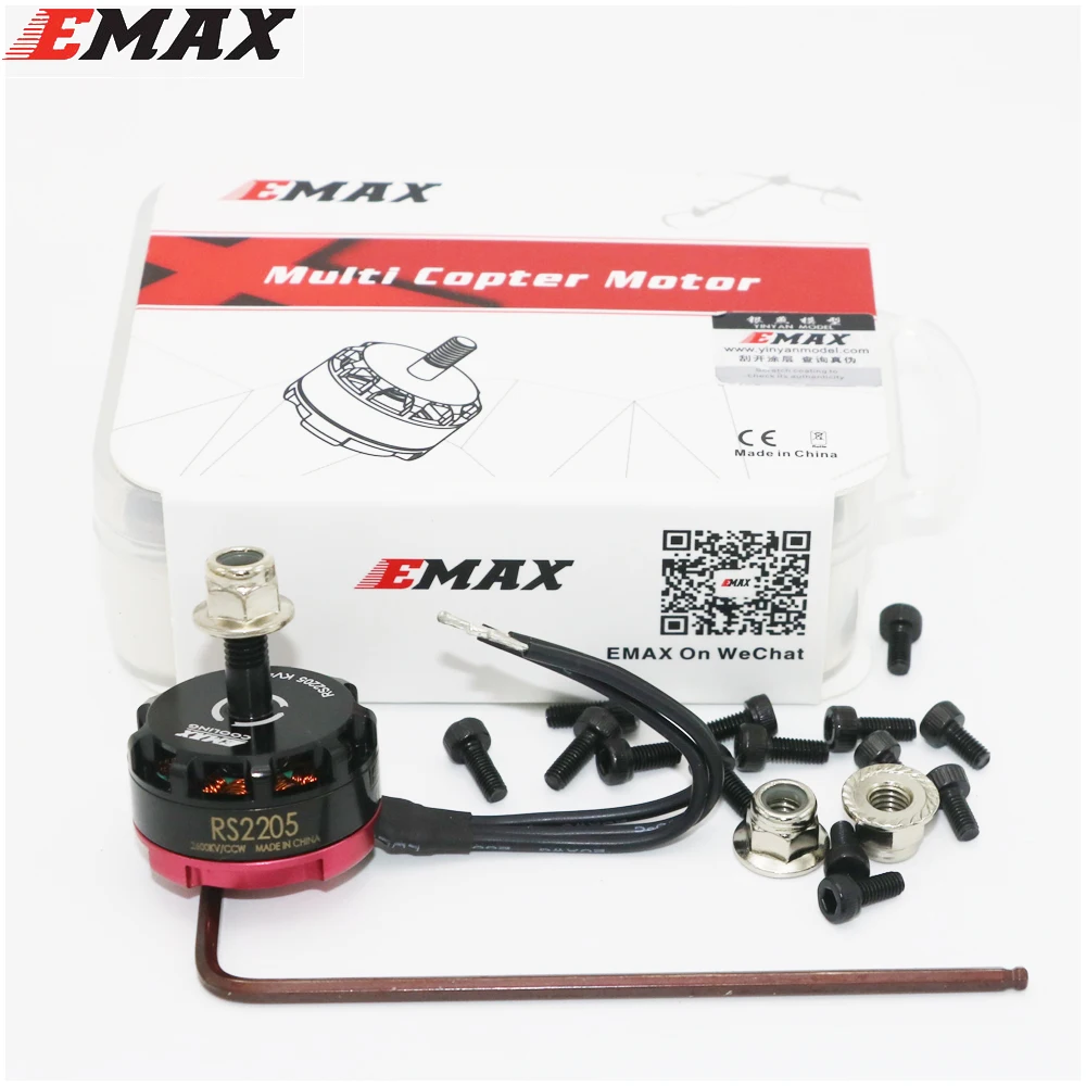 Продукт Emax RS2205 2300KV 2600KV гоночный двигатель CW/CCW для радиоуправляемого вертолета квадрокоптера FPV мультикоптера дрона