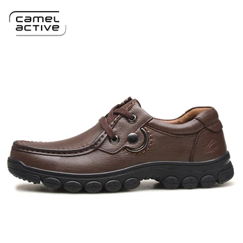 

Camel Active new arrival Fashion Style Genuine Leather Men Casual Shoes High Quality lace on Shoes For Solid Men shoes