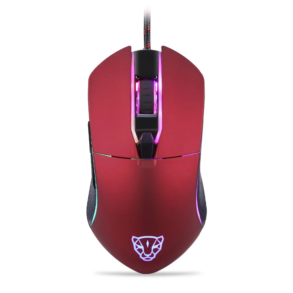 Motospeed V30 профессиональная игровая мышь USB Проводная оптическая Регулируемое