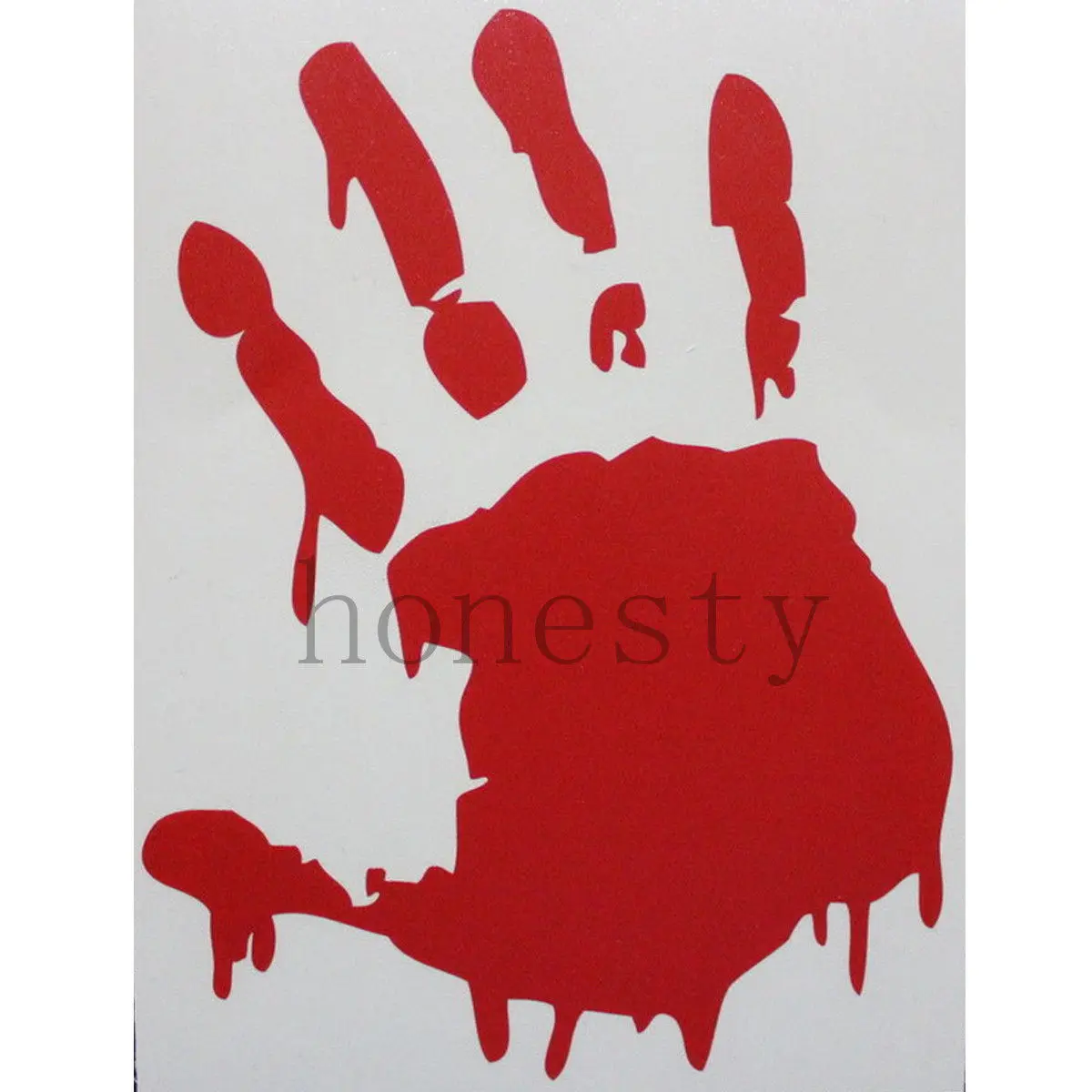 1pcs x bloody zombie red hand print car truck vehicle window winscreen wall bumper decal vinyl - Bloody Halloween Decorations 1pcs x bloody zombie red hand print car truck vehicle window winscreen wall bumper decal vinyl - Bloody Halloween Decorations