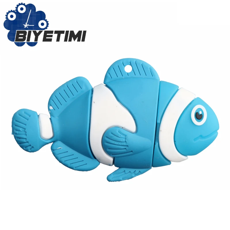 

2018 New cartoon Usb Flash Drive High Speed Real Capacity Clown Fish Memory Usb stick 2.0 Pen Drive Pendrive Flashdrive For PC
