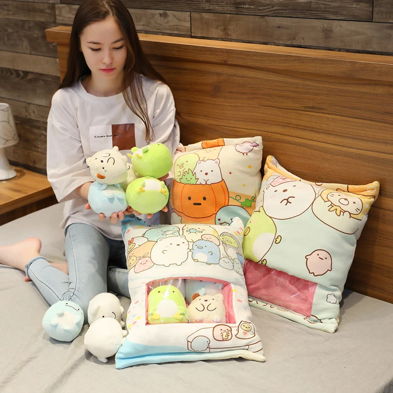 Мягкая плюшевая подушка пудинг Sumikko Gurashi 8 шт. японская анимация мягкая угол био