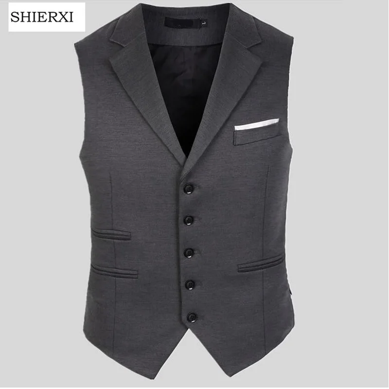 New Arrival Men Suit Dress Vest Men's Fitted Leisure Waistcoat Casual