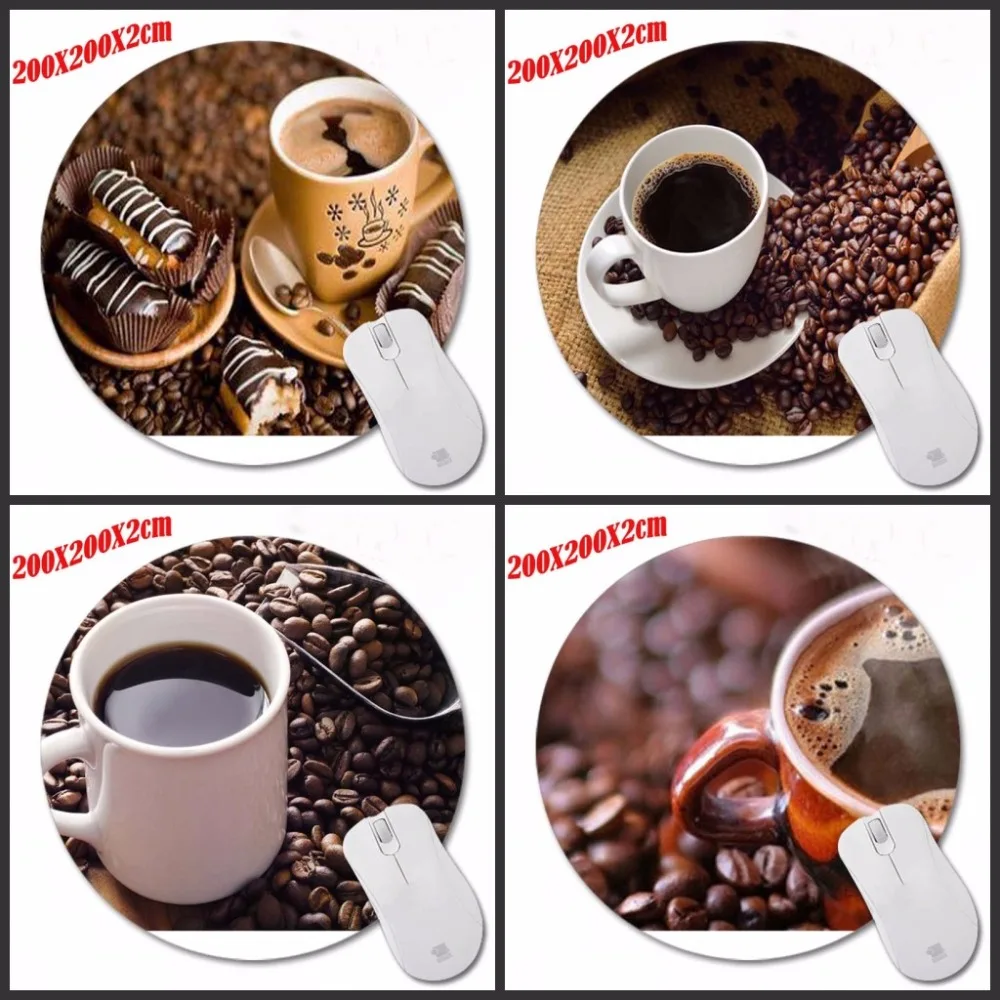 Top Selling Coffee Design Painting Round Mouse Pad Super Hero Series Computer font b Laptop b