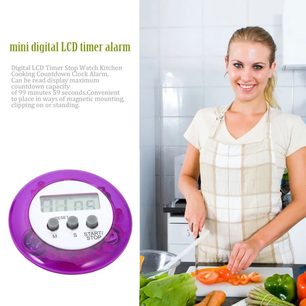 

High Mini Cute LCD Digital Kitchen Countdown Count Down Up Cooking Home Kitchen Timer Alarm LCD minuterie cuisine