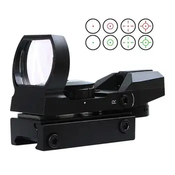 

Red Green Dot Sight 20mm Rail Riflescope Hunting Optics Holographic Red Dot Sight Reflex 4 Reticle Tactical Scope Drop Shipping