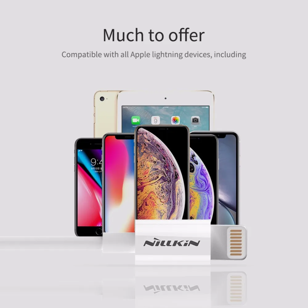 NILLKIN Rapid Cable для apple iphone XS Max 8 plus 7 XR имеет MFI offcial cerification для Lightning quick charge кабель передачи данных