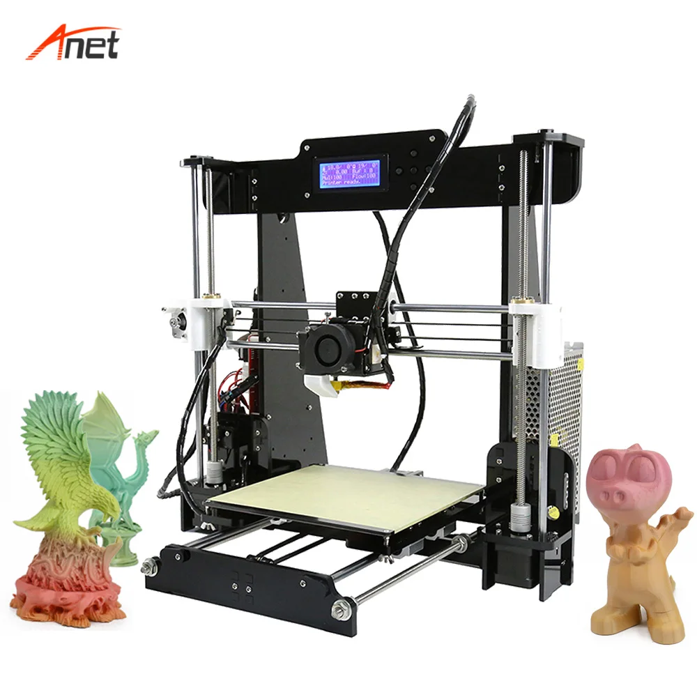 Anet A8 Updated Impressora 3d Auto Bed Leveling Affordable 3d Printer Machine Factory Supply Directly FDM