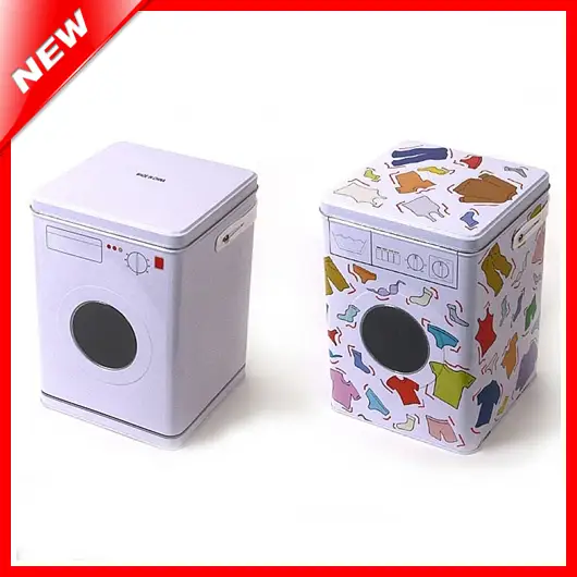 Decorative Laundry Machine Shaped Detergent Washing Powder Storage