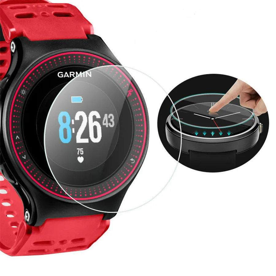 

For Garmin Forerunner 235 Clear Tempered Glass Protective Film Guard Smart Watch Toughened Display Screen Protector Cover