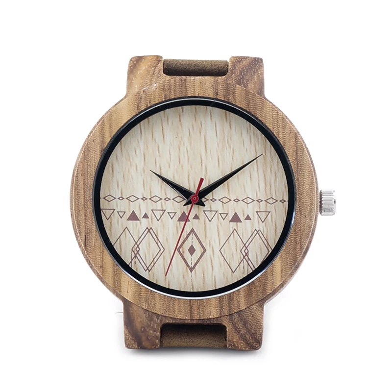 BOBO BIRD Men's Design Brand Luxury Wooden Bamboo Watches With Real Leather Quartz Watch for Men In Gift Box