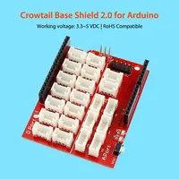 Elecrow новый обновленный Crowtail база щит 2,0 для Arduino совместимый с IDE электронные компоненты модули DIY Kit основной расширение платы - изображение