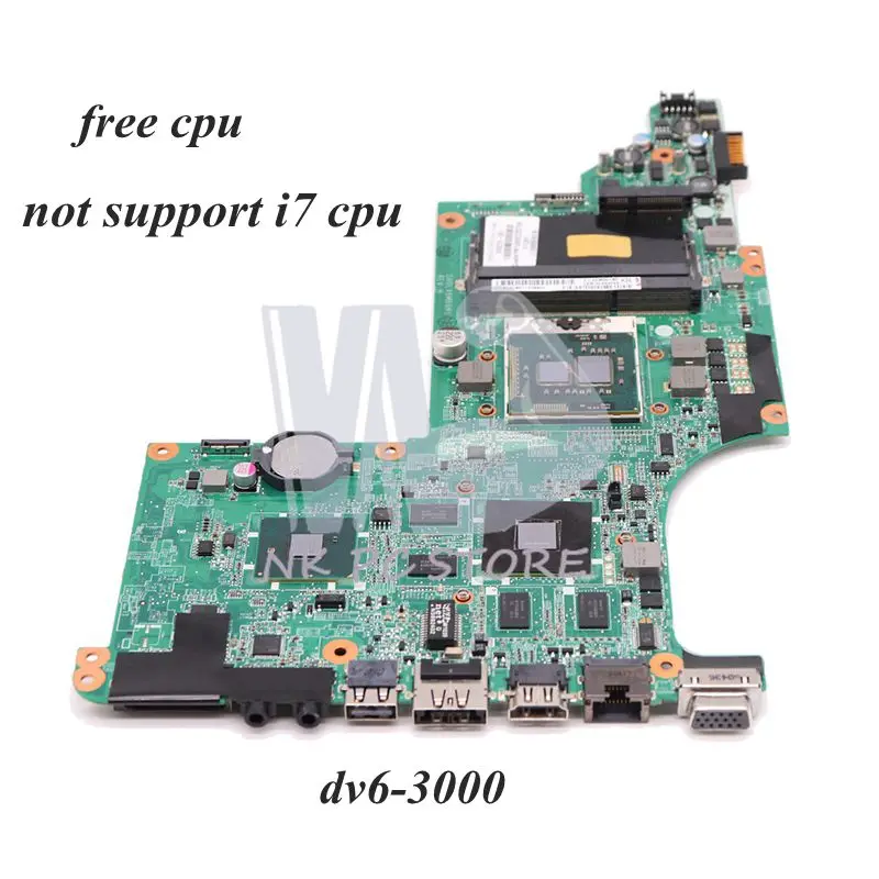 NOKOTION 615279-001 630279-001 603642-001 для hp Pavilion DV6 DV6-3000 Материнская плата ноутбука HM55 HD5650M GPU не поддерживает процессор i7