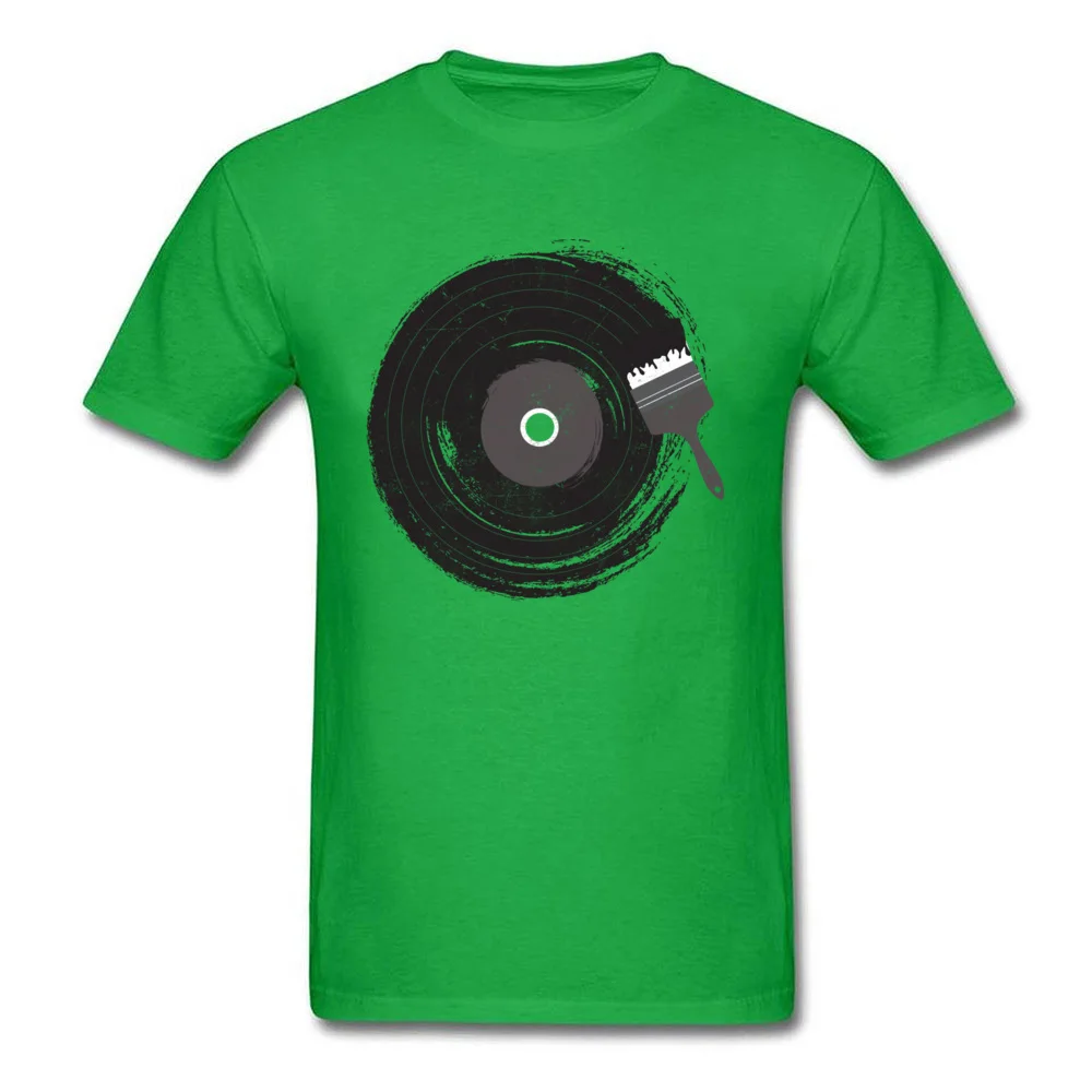  Men's T-Shirt Art of Music Party Tops Shirts Cotton Round Neck Short Sleeve Design Tee-Shirt Thanksgiving Day Art of Music green