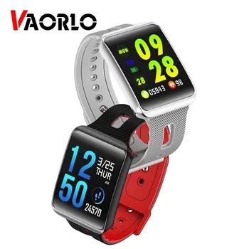 

VAORLO Women Men Smart Watch Curved Screen IP67 Waterproof Heart Rate Monitor 15 Day Standby Fitness Bracelet Activity Tracker