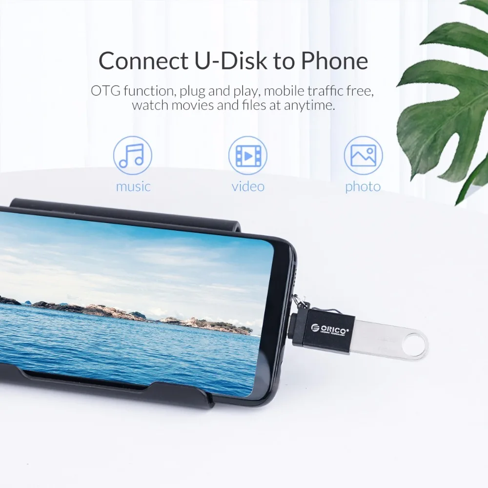 ORICO type C Мужской к USB3.0 Женский конвертер с функцией OTG USB3.0 5Gpbs скорость передачи строп дизайн для телефона планшета