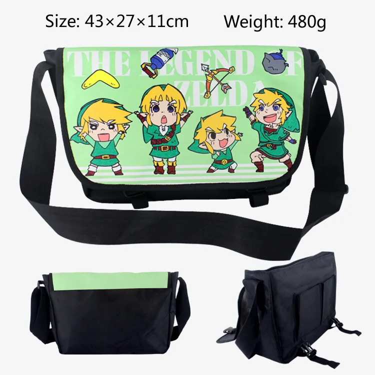 2018 The Legend of Zelda Shoulder Bags Cartoon Canvas School Bags Link