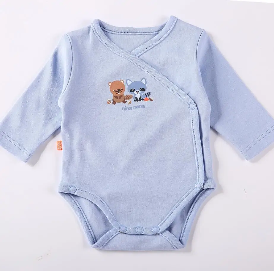 1pc blue 1 Одежда для малышей; боди для малышей; пижамы с длинными рукавами для новорожденных; детская одежда; одежда для детей; одежда из хлопка - Цвет: 1pc blue 1