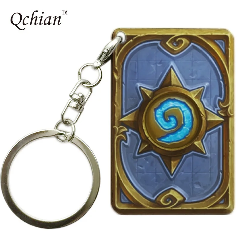 

Color Picture Private Customized Decoration Pendant Popular Games Hearthstone Legend Card Back Print Series Keychain