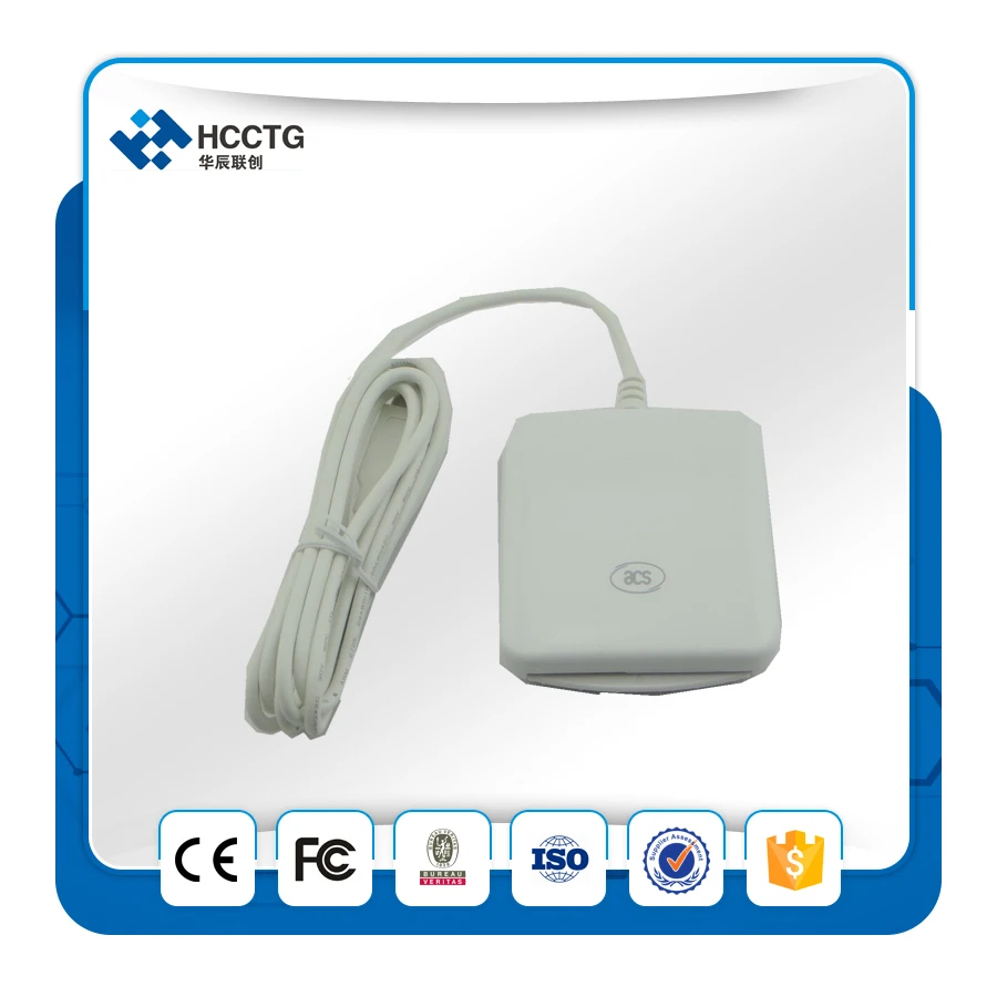 

USB Contact IC Chip Card Reader/Writer Support ISO7816 with 2 PCS Cards+free SDK Kit +Extra SAM slot--ACR38