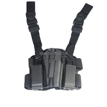 

Tactical CQC Thigh Gun Holster Combat Pistol right hand hunting Leg Gun Holster with Platform Adapter for Colt 1911