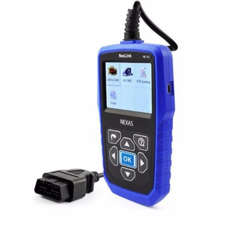 Переносные автомобили NEXLINK NL102 OBD диагностический инструмент + EOBD и CAN с