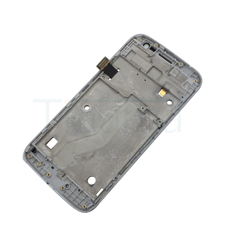 Moto G4 Play LCD Display With Frame white (8)