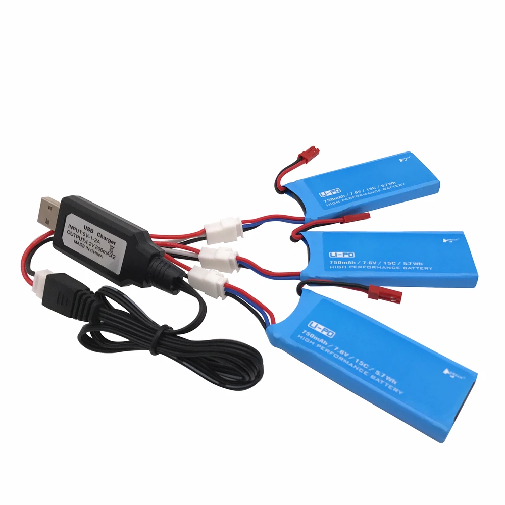 7,6 V 750mAh 15C аккумуляторная батарея Lipo для Hubsan H216A X4 RC Quadcopter запасные части 7,6 V 750mAh батарея