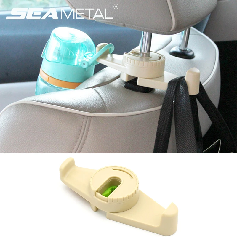 

Car Back Seat Hanger Headrest Hook Hidden Holder Hanging Clip Universal Mount Portable Multifunction Auto Goods Accessories