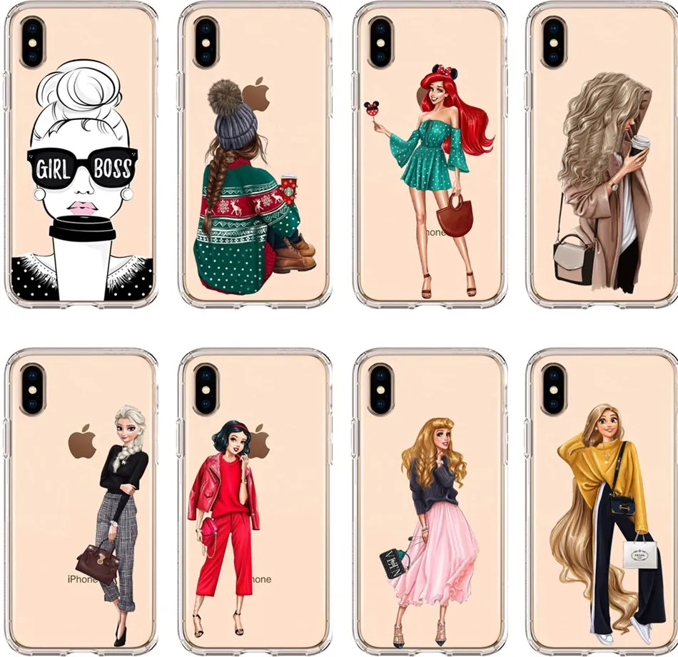 Модная мягкая задняя крышка из ТПУ для iphone XS MAX 6 6S 7 8 Plus X XR 5S SE чехол телефона |