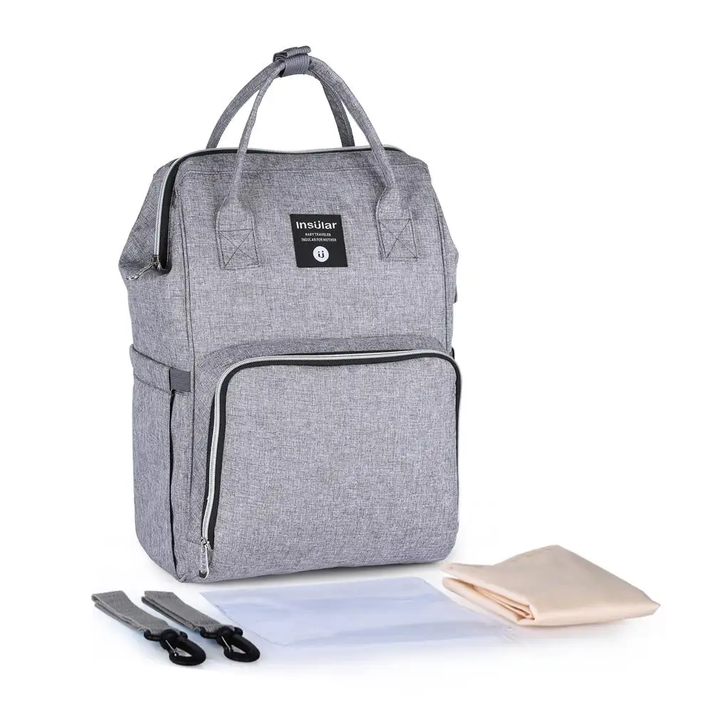 Kidlove Multi-functional Large Capacity Women Backpack Color Matching Nylon Bag