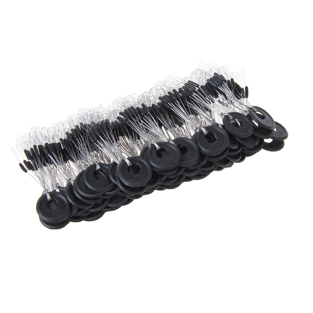 

100Pcs Fishing Line Cylindrical Space Bean Long Strip Olive Shape Float Seat Fishing Pin Pesca Accessory Tackle S/M/L Space Bean