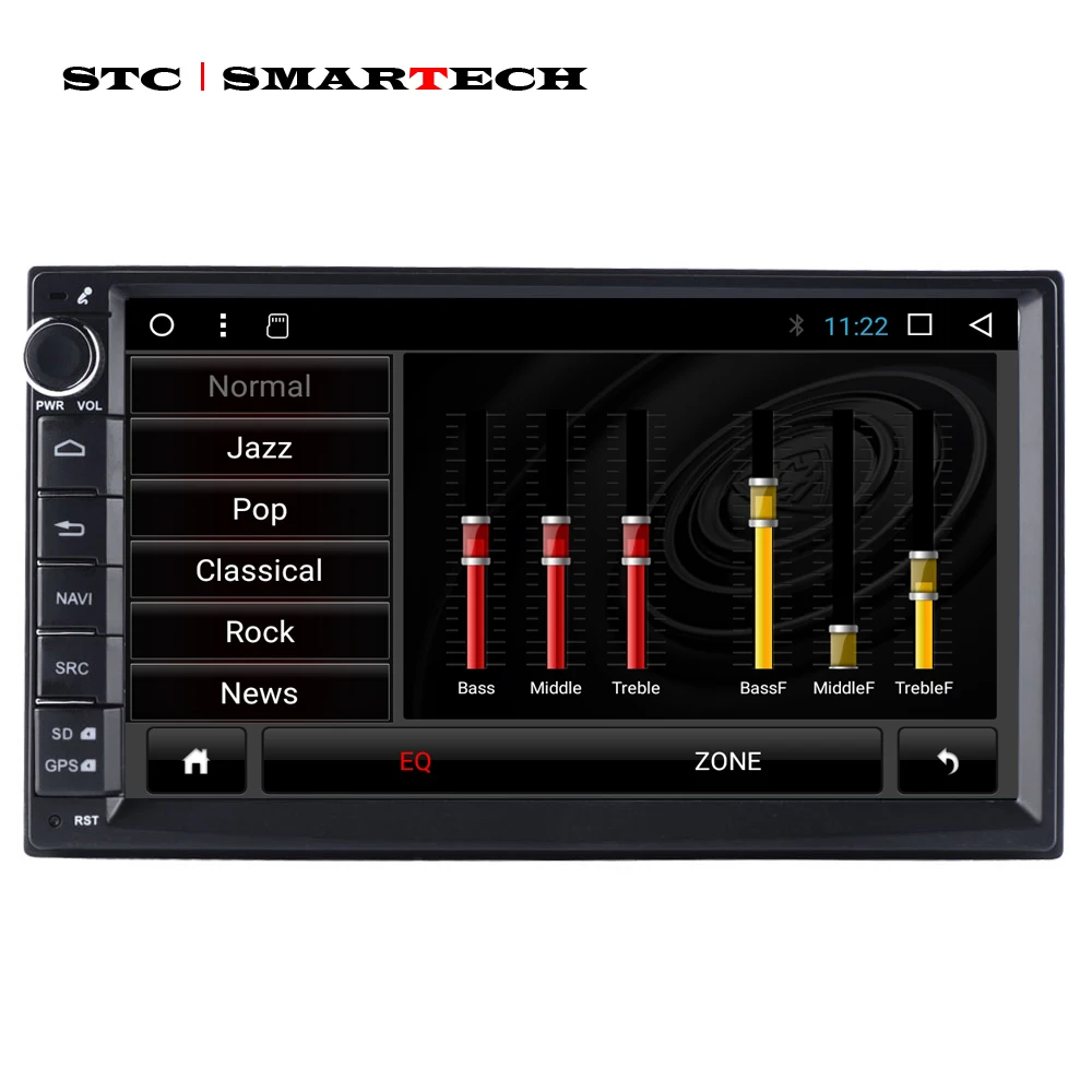 Flash Deal SMARTECH Universal 2din Android 8.1 Car Radio GPS Navigation Autoradio System 7 inch IPS Screen Support Video Output DVR OBD DAB 2