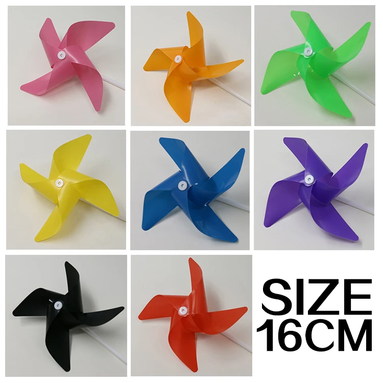 

100pcs windmills+30cm plastic stick kid toys decorative windmill