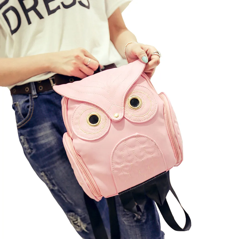 Cute Owl Fashion Backpacks Cartoon Women Backpack Softback School Bags Teenage Backpacks for Girls#Z