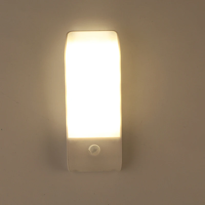 

POTENCO USB Rechargeable 12 LED Night Light With Motion Sensor PIR Infrared Nightlights Corridor Closet Wardrobe Night Lamp