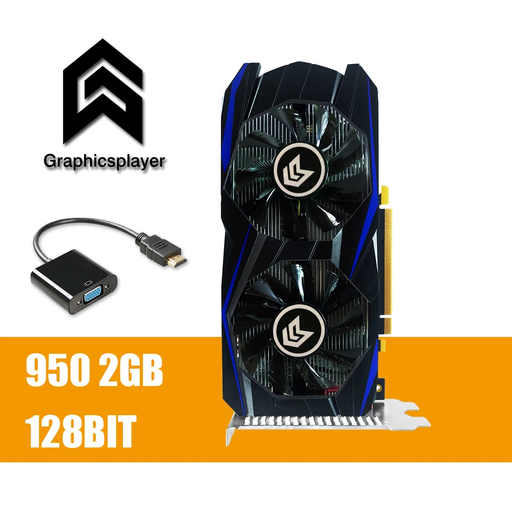 Graphics Card PCI E GTX 950 2GB DDR5 128Bit Placa de Video carte graphique Video Card