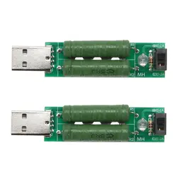 2 шт./лот USB порты и разъёмы мини разряда сопротивление нагрузки мощность прибор для измерения сопротивления резисторов мобильный мощность