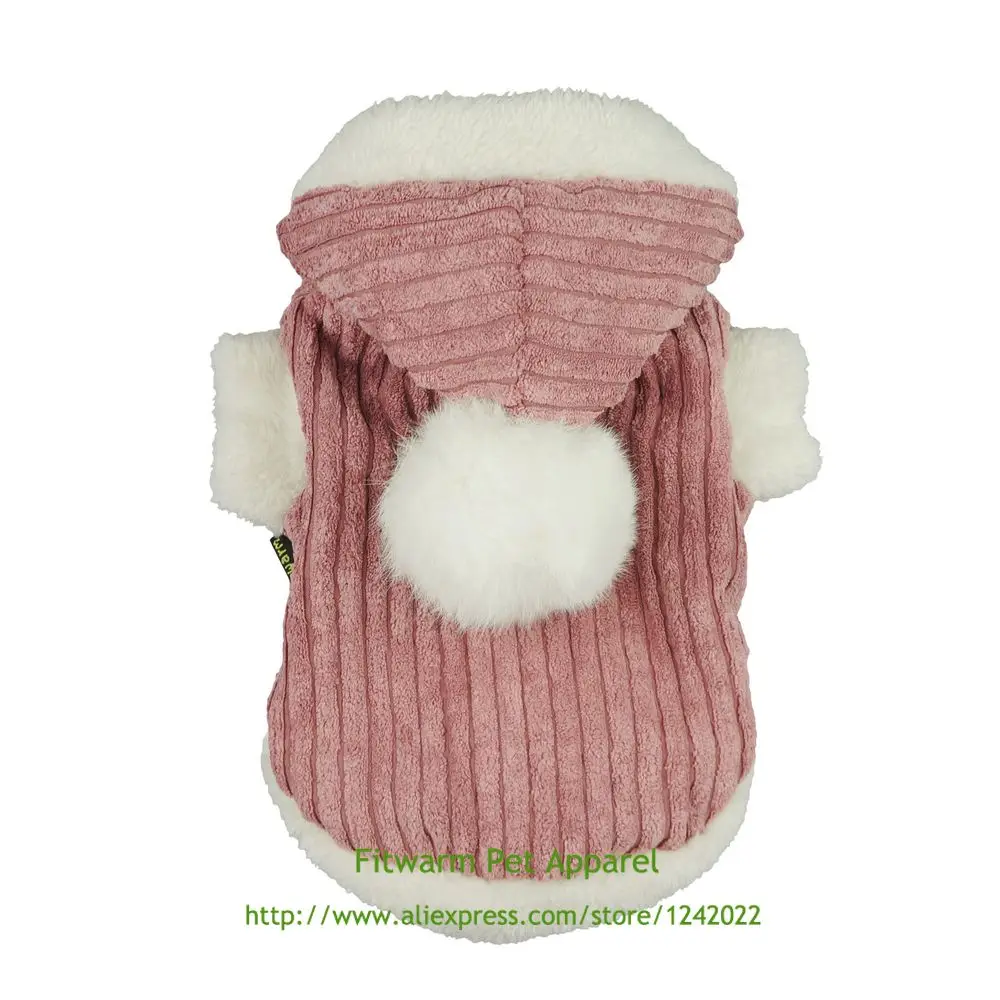 Fitwarm одежда для домашних животных собак пальто с капюшоном зимние куртки Меховые