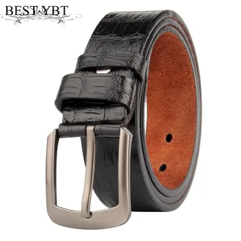 

Best YBT Men selling belt fashion pattern Alloy pin buckle Men belt high quality cowboy pants casual Business affairs belt