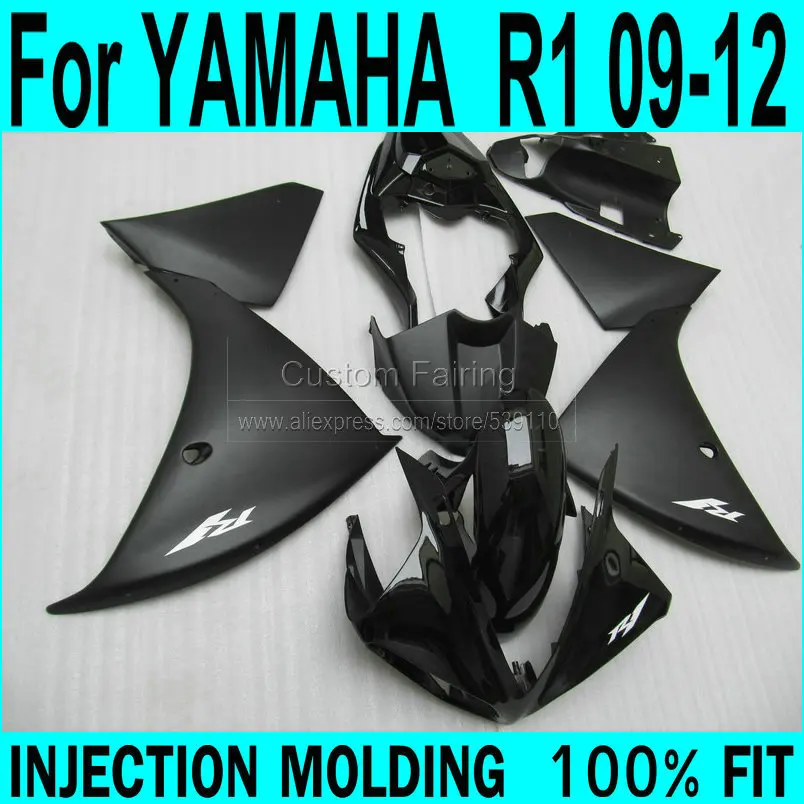 

ABS Injection Fairings For YAMAHA YZF R1 2009-2015 year model ( Black ) full parts Fairing kit +7gifts LL01