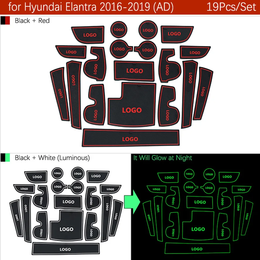 Противоскользящий коврик для hyundai Elantra AD Avante Super Elantra Sport Gate Slot Coaster