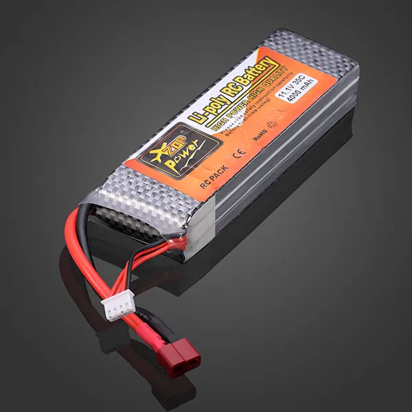 2 шт ZOP power 11,1 V 4000MAH 3S 30C Lipo батарея T разъем для JLB 21101 RC автомобиля 1/8 1/10 Traxxas Trx4