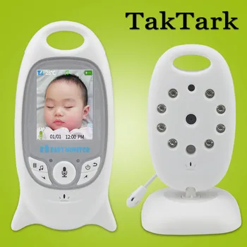 Wireless Video Baby Monitor 2.0 inch Color  Security Camera 2 Way Talk NightVision IR LED Temperature Monitoring with 8 Lullaby