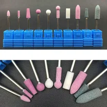 10 стилей/Набор керамический камень Roatry Burr высокое качество дизайн ногтей электрическая дрель маникюрный станок фреза пилочки для ногтей