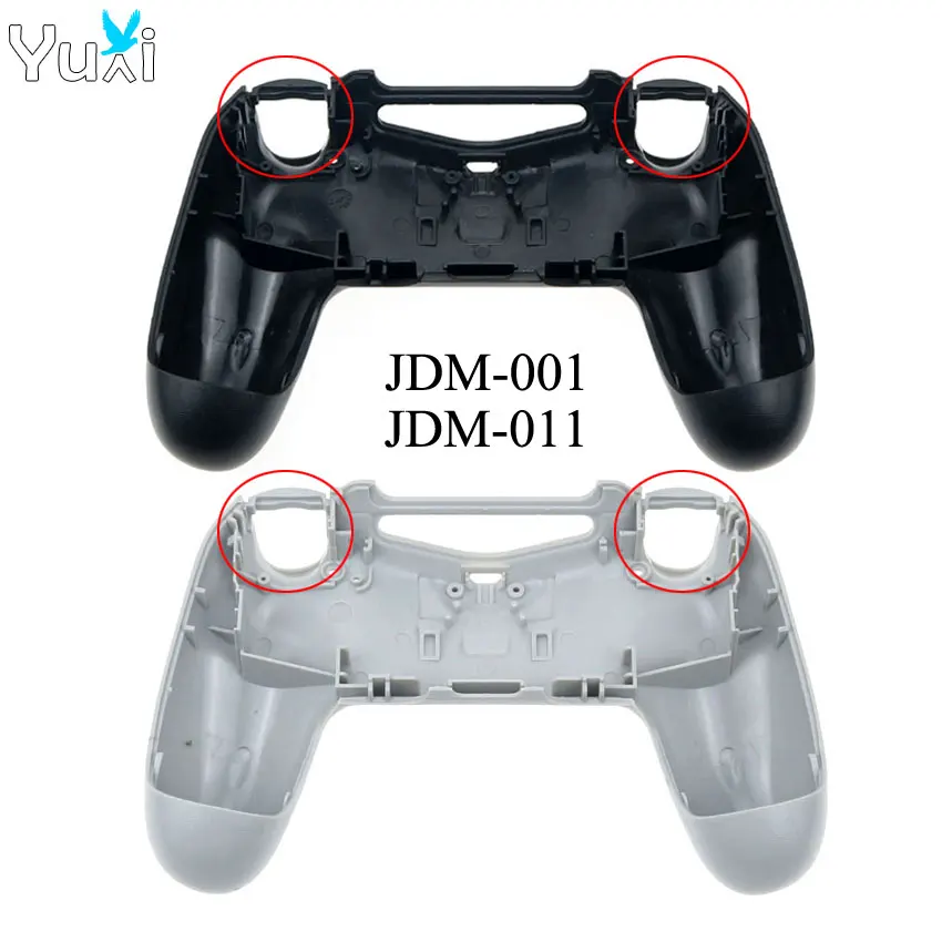

YuXi Replacement back shell Faceplate Case Cover for PlayStition 4 PS4 Old Version Controller JDM-001 011 Plastic Housing