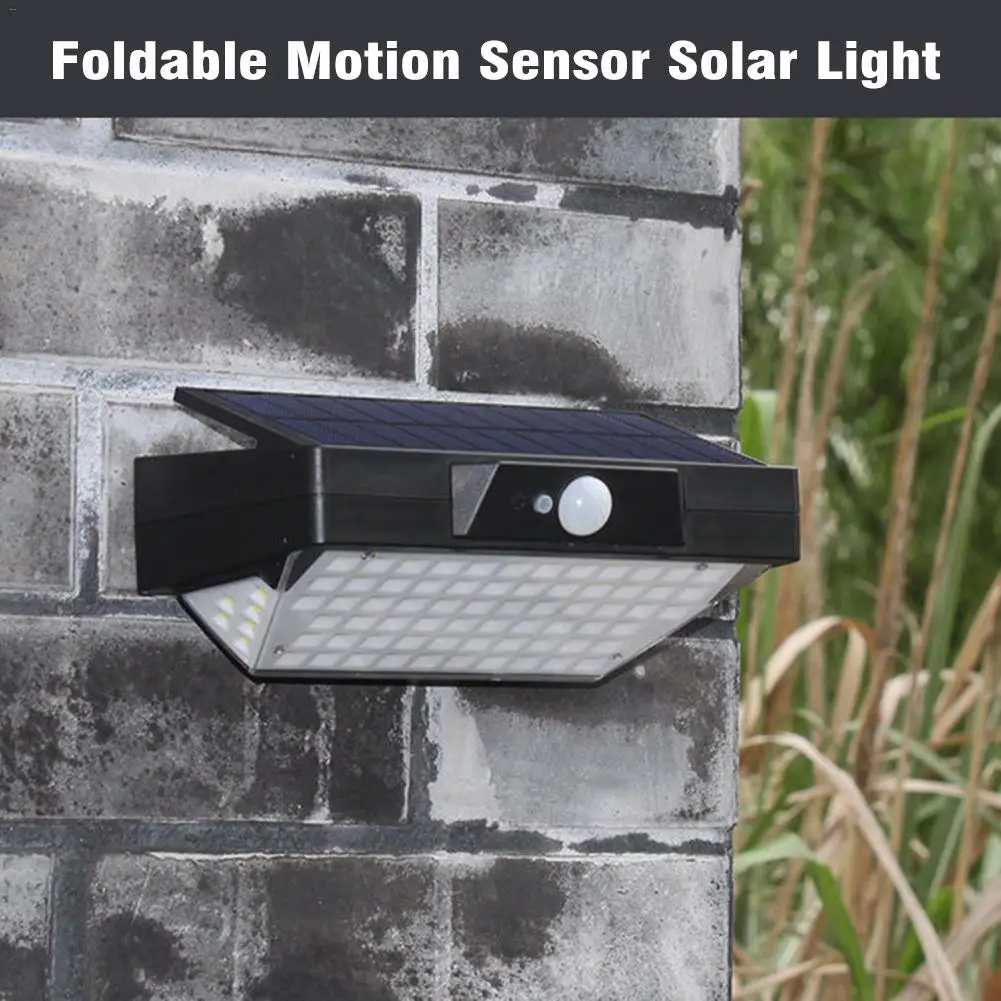 

Outdoor Waterproof Led Solar Garden Light Foldable Motion Sensor Solar Light Portable Induction Solar Wall Lamp Street Lights