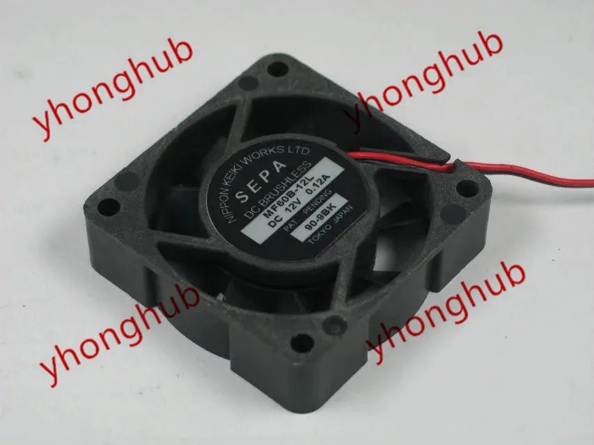 SEPA MF60B 12L DC 12V 0.12A 60x60x15mm вентилятор охлаждения сервера|square fan|server fandc fan 12v |